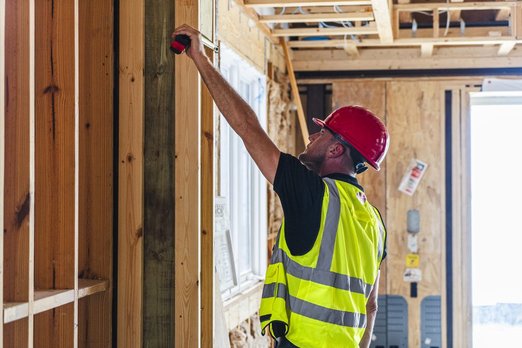 Home renovation wall open for inspection during a Tampa Bay remodeling project